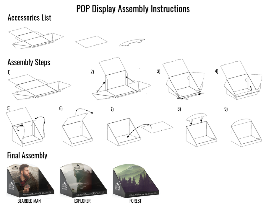 Countertop POP Display - Design B (Explorer)